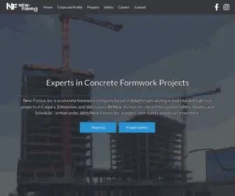 New-Firmus.com(Concrete Formwork Projects by New) Screenshot