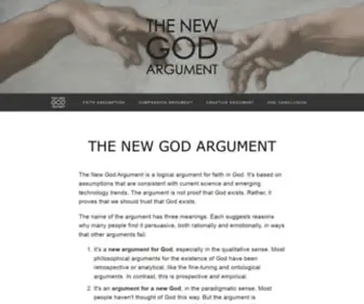 New-God-Argument.com(The New God Argument) Screenshot