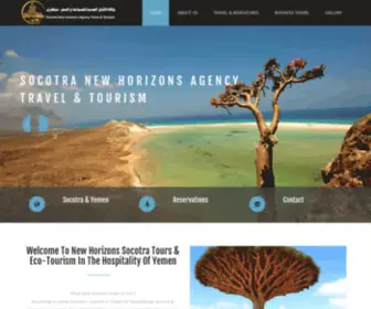 New-Horizons-Socotra-Tours.com(Socotra New Horizons Agency Travel & Tourism) Screenshot