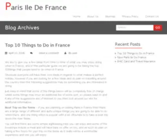 New-Paris-Ile-DE-France.co.uk(Tourism Paris guide) Screenshot