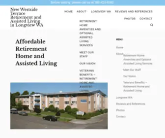 New-Westside-Terrace.com(Retirement & Assisted Living Longview WA) Screenshot