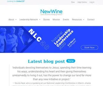 New-Wine.org(Our vision) Screenshot