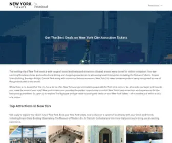 New-York-Tickets.com(NYC Attraction Tickets) Screenshot