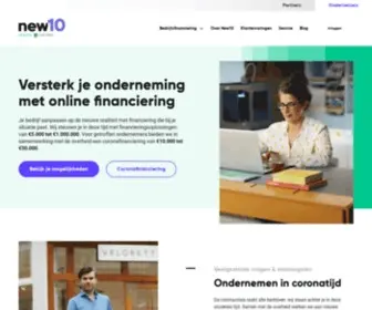 New10.com(Zakelijke financiering voor ondernemers) Screenshot
