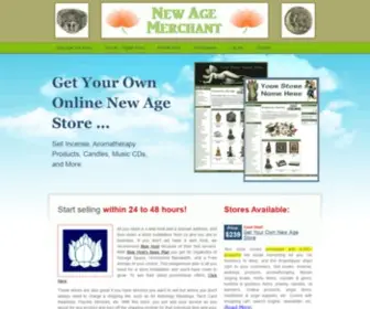 Newagemerchant.com(Start Your Own Online New Age Store) Screenshot