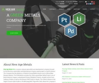 Newagemetals.com(TSX.V) Screenshot