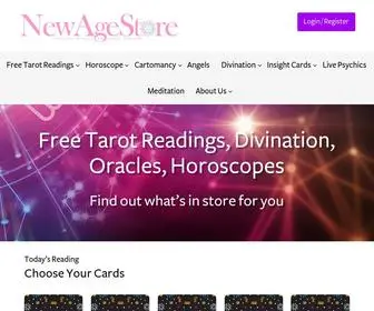 Newagestore.com(Free Tarot Readings) Screenshot