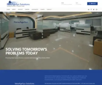 Newagesysindia.com(NewAgeSys Solutions (P)) Screenshot