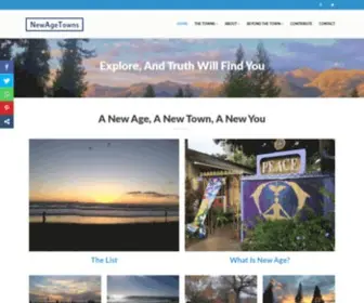 Newagetowns.com(The Best US New Age Spiritual Energy) Screenshot