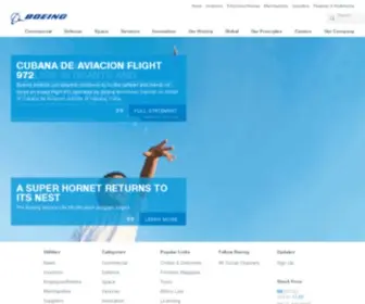 Newairplane.com(The Boeing Company Official Website) Screenshot