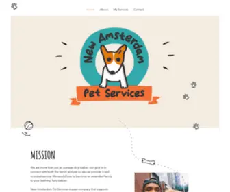 Newamsterdampet.com(New Amsterdam Pet Service) Screenshot