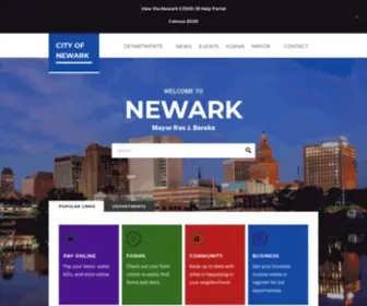 Newarknj.gov(City of Newark) Screenshot
