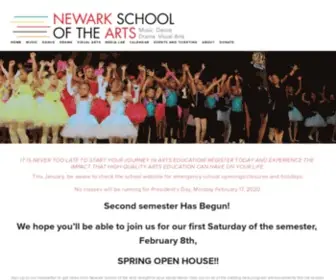 Newarkschoolofthearts.org(Newark School of the Arts) Screenshot