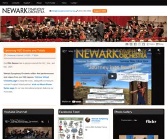 Newarksymphony.org(Newark Symphony Orchestra) Screenshot
