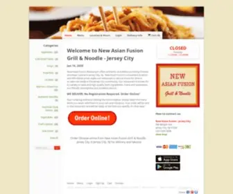 Newasianfusionjc.com(Order Chinese online from New Asian Fusion Grill & Noodle) Screenshot