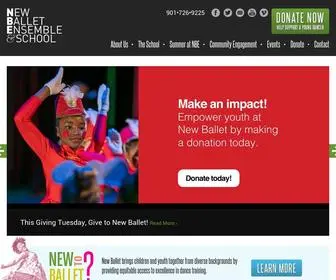 Newballet.org(New Ballet Ensemble) Screenshot