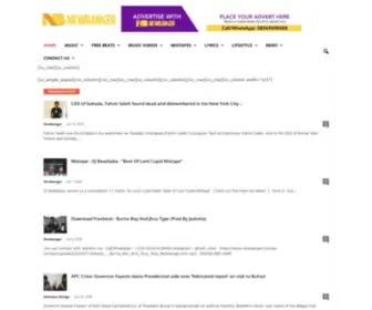 Newbanger.com(#1 Online Source for Music and Entertainment Widgets Magazine) Screenshot