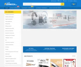 Newbecca.com(Shopify 提供的电商软件) Screenshot