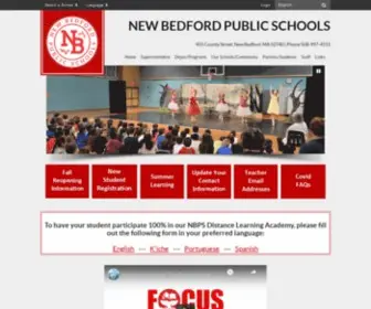 Newbedfordschools.org(New Bedford Public Schools) Screenshot