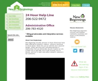 Newbegin.org(Ending Domestic Violence) Screenshot