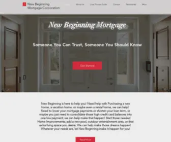 Newbeginningmortgage.com(New Beginning) Screenshot