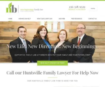 Newbeginningsfamilylaw.com(Huntsville Family Law Lawyers) Screenshot