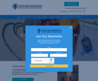Newbeginningsfmc.com(New Beginnings Functional Medicine Clinic) Screenshot