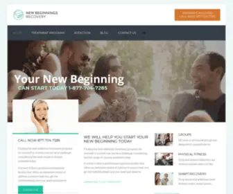 NewbeginningsrehABCEnter.com(New Beginnings Rehab Center) Screenshot