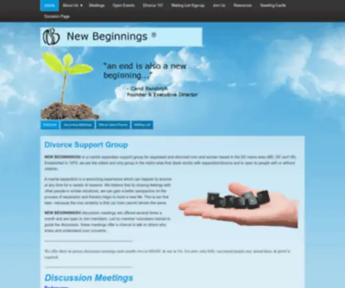 Newbeginningsusa.org(Marital Separation Support) Screenshot