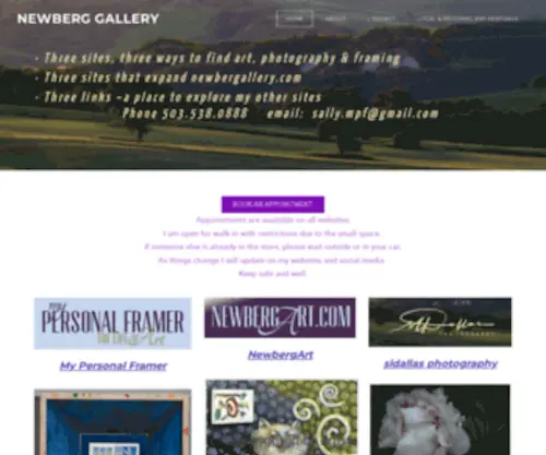 Newbergallery.com(Newberg Gallery) Screenshot