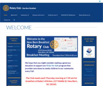 Newbernrotary.org(New Bern Breakfast Rotary) Screenshot