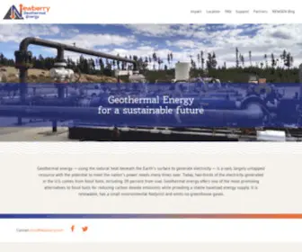 Newberrygeothermal.com(Newberry Geothermal Energy) Screenshot