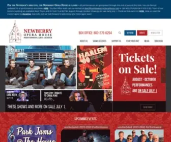 Newberryoperahouse.com(Newberry Opera House) Screenshot