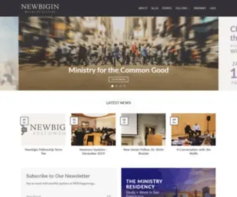 Newbiginhouse.org(Newbigin House of Studies) Screenshot