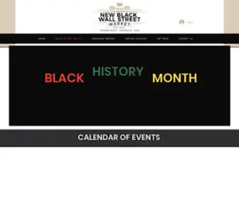 Newblackwallstreetmarket.com(Black History Month) Screenshot