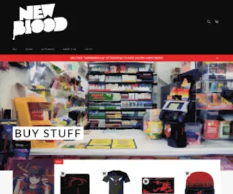 Newbloodstore.com(The New Blood Store) Screenshot
