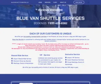Newbluevan.com(BLUE VAN Shuttle Service) Screenshot