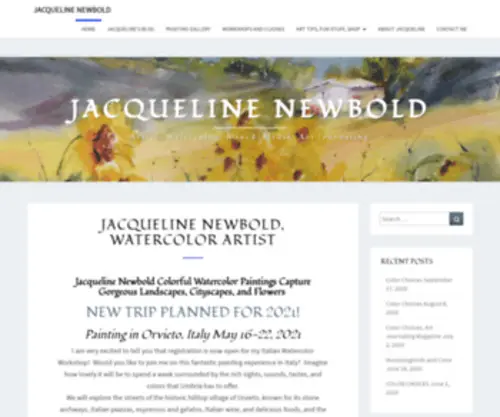 Newboldart.com(Artist, Watercolor, Mixed-media, Art Journaling) Screenshot