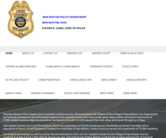 Newbostonpolice.com(New Boston Police) Screenshot