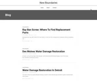 Newboundaries.org(New Boundaries) Screenshot