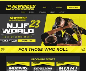 Newbreedgear.com(NEWBREED ULTIMATE CHALLENGE Submission Grappling Tournaments & Brazilian Jiu Jitsu Tournaments) Screenshot