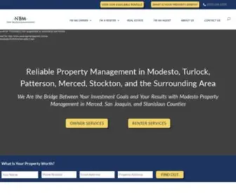 Newbridgemanagement.com(Greater Modesto Property Management in Stanislaus) Screenshot