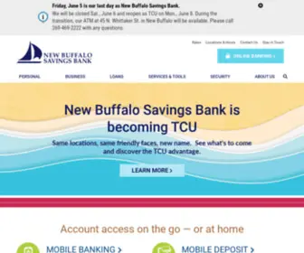 Newbuffalosavings.com(New Buffalo Savings Bank) Screenshot