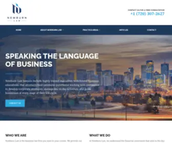 Newburnlaw.com(CO Corporate) Screenshot