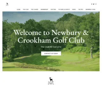 Newburygolf.co.uk(Newbury & Crookham Golf Club in the heart of West Berkshire) Screenshot