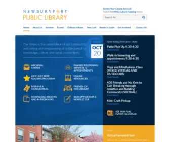 Newburyportpl.org(The library) Screenshot