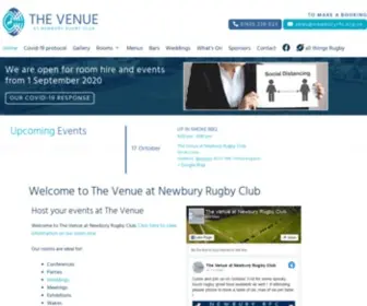 Newburyrfc.co.uk(Room hire at The Venue at Newbury Rugby Club) Screenshot