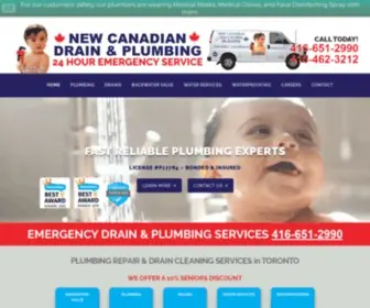 Newcanadiandrain.com(New Canadian Drain & Plumbing) Screenshot