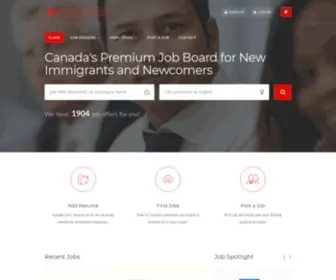 Newcanadianjobs.ca(Canada's Premium Newcomer Job Board) Screenshot