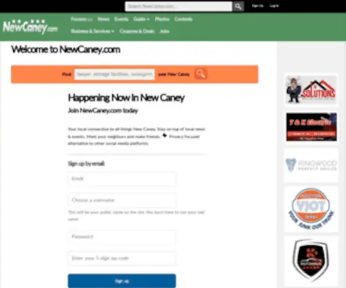 Newcaney.com(New Caney) Screenshot